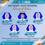 Pengumuman Hasil Penerimaan Siswa Jalur Seleksi Berbasis Prestasi (SNBP) Tahun 2023